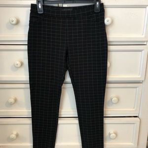 Cropped Plaid/Grid Pants